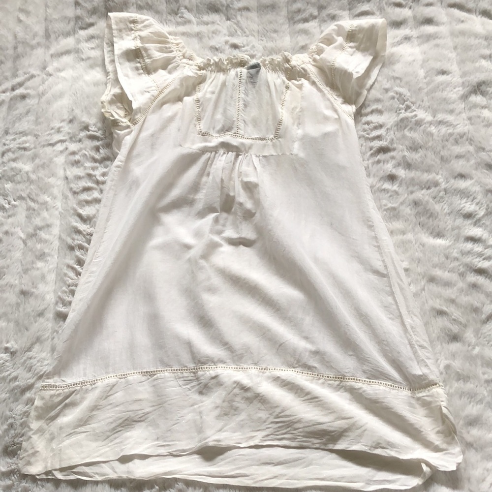 Mango MNG Y2K off-the-shoulder peasant tunic - Picture 2 of 6